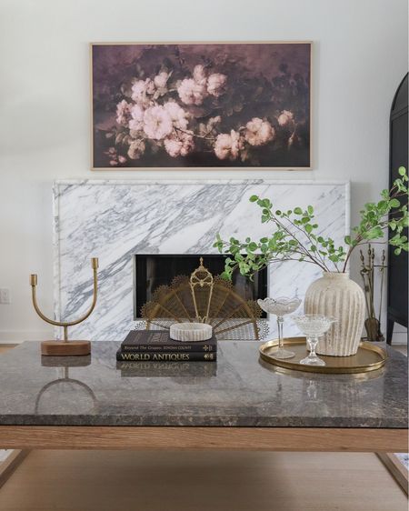 Coffee table decor look in our living room! 

tray, vase, candleholder, coffee table books, Frame TV, marble dish, Target, Amazon, Pottery Barn

#LTKstyletip #LTKhome #LTKunder50
