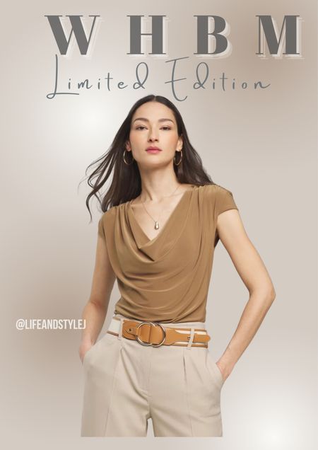 Whether you're pairing it with tailored trousers for the office or layering it under a blazer for a night out, this top will keep you looking effortlessly chic. Don't miss your chance to own this exclusive piece—shop the limited edition Matte Jersey Cowl Neck Shell Top today! 

#LTKfindsunder100 #LTKstyletip #LTKover40