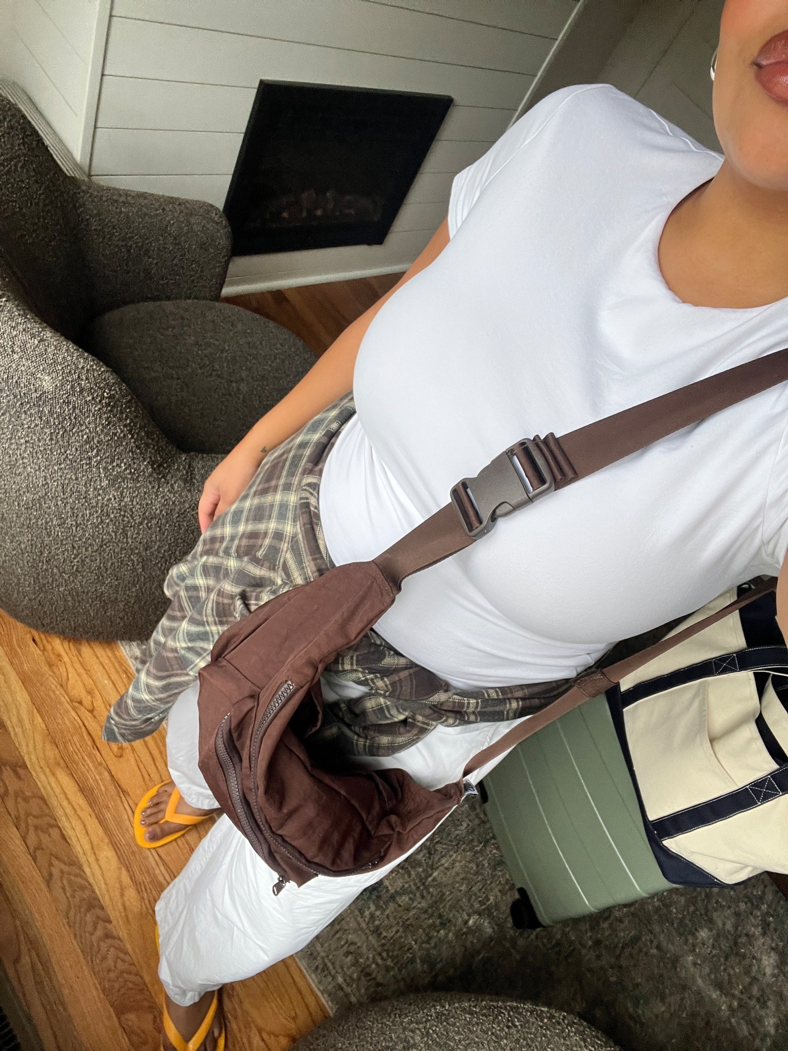 Wearing the double lined tee but it’s almost sold out so linking the regular version too! Also - my bag is the brown cross body but sold out and the black is so chic 🫶🏽

#LTKMidsize #LTKStyleTip #LTKFindsUnder100