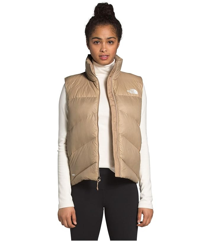 The North Face Palomar Down Vest (Hawthorne Khaki) Women's Clothing | Zappos