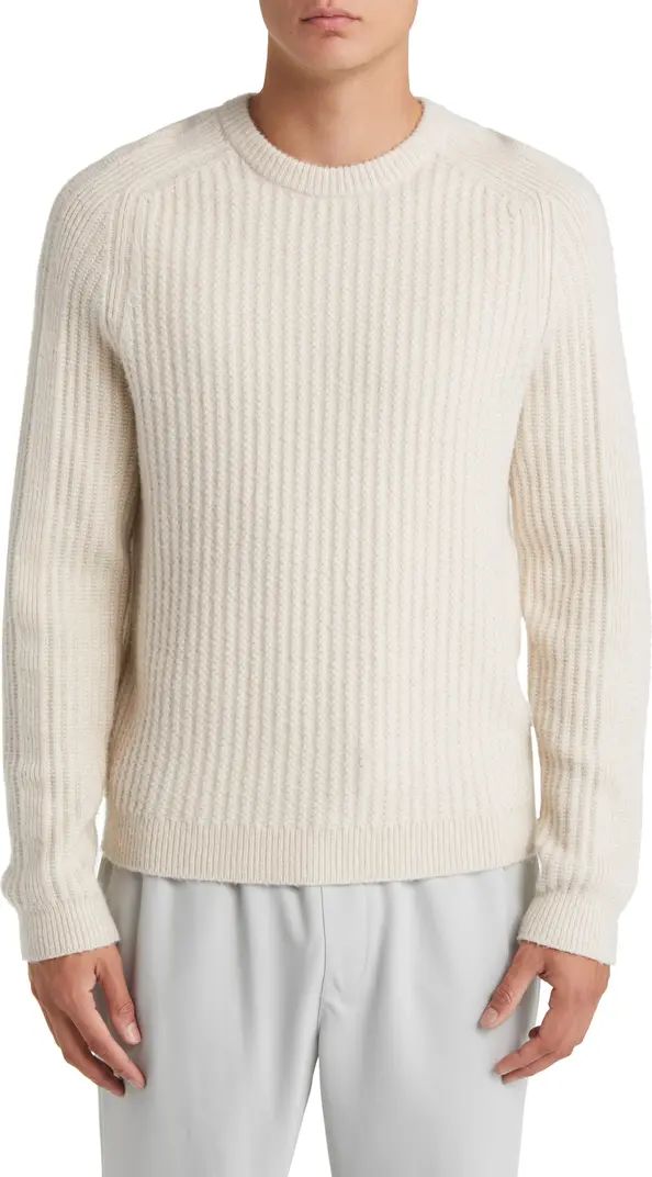Millerson Textured Wool & Cotton Blend Crewneck Sweater | Nordstrom
