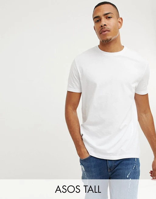 ASOS DESIGN Tall relaxed fit t-shirt in white | ASOS UK
