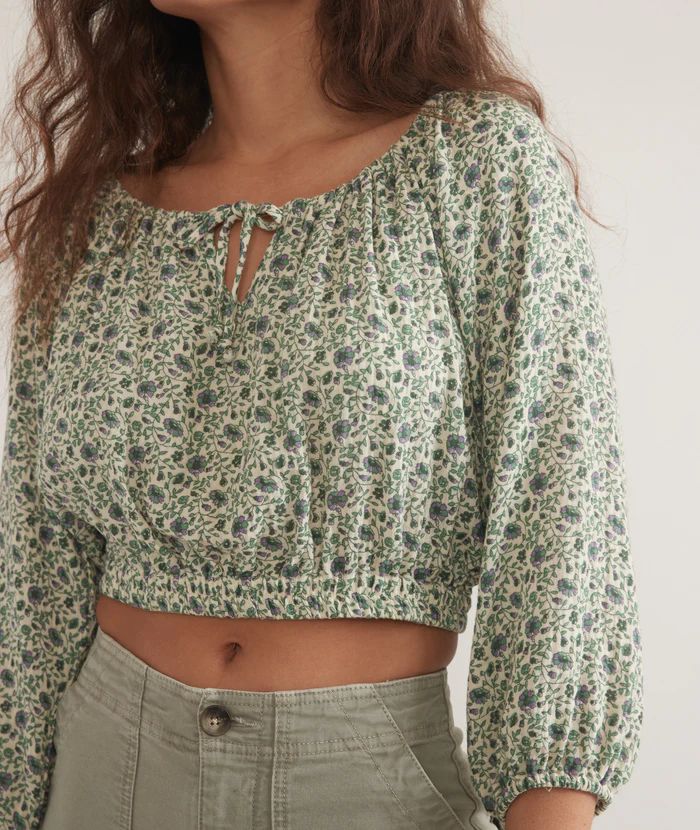 Tiana Cropped Blouse | Marine Layer