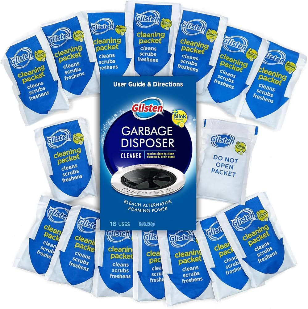 Glisten Garbage Disposer Cleaner and Freshener with Foaming Action, Helps Remove Buildup in Drain... | Amazon (US)