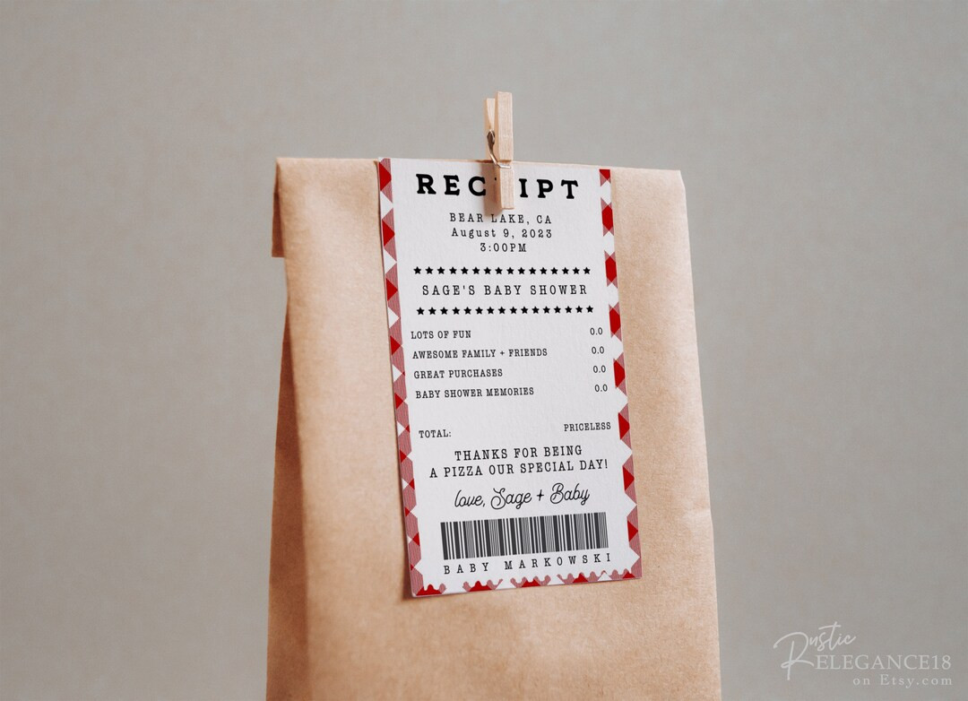 Pizza Thank You Tag Template • Pizza Receipt Tag Instant Download • Pizza Party Favor • Sli... | Etsy (US)