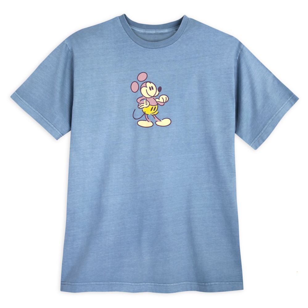 Mickey Mouse Genuine Mousewear T-Shirt for Adults – Blue | Disney Store