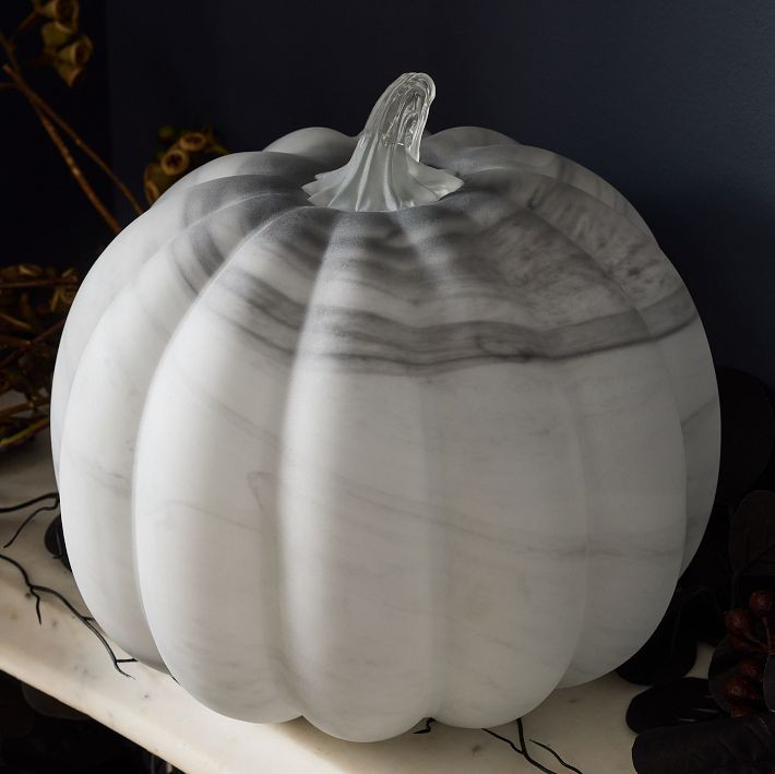 Marbled Glass Pumpkins | West Elm (US)