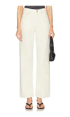 Rag & Bone Shea Relaxed Straight in Ecru from Revolve.com | Revolve Clothing (Global)