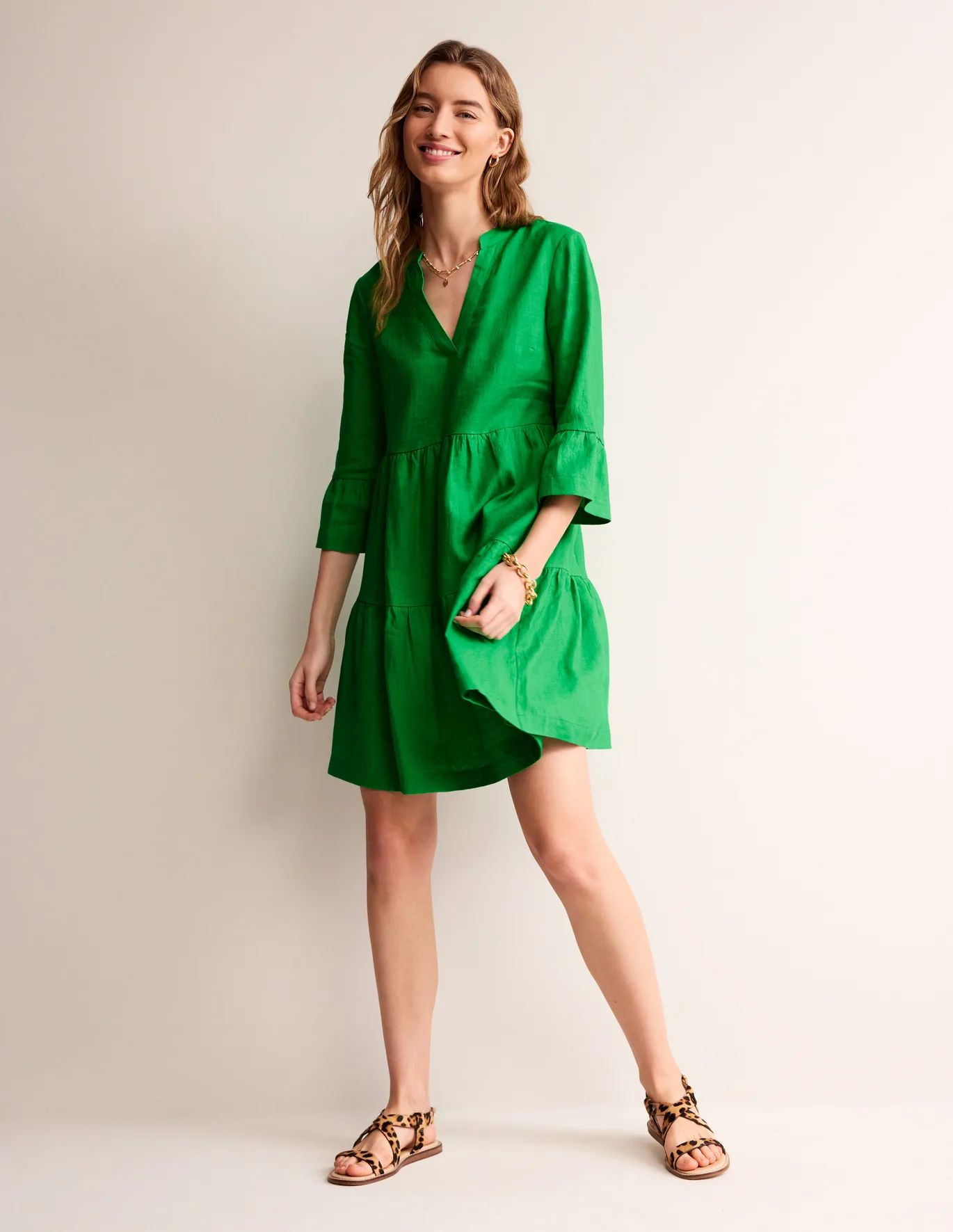 Sophia Linen Short Dress | Boden (US)