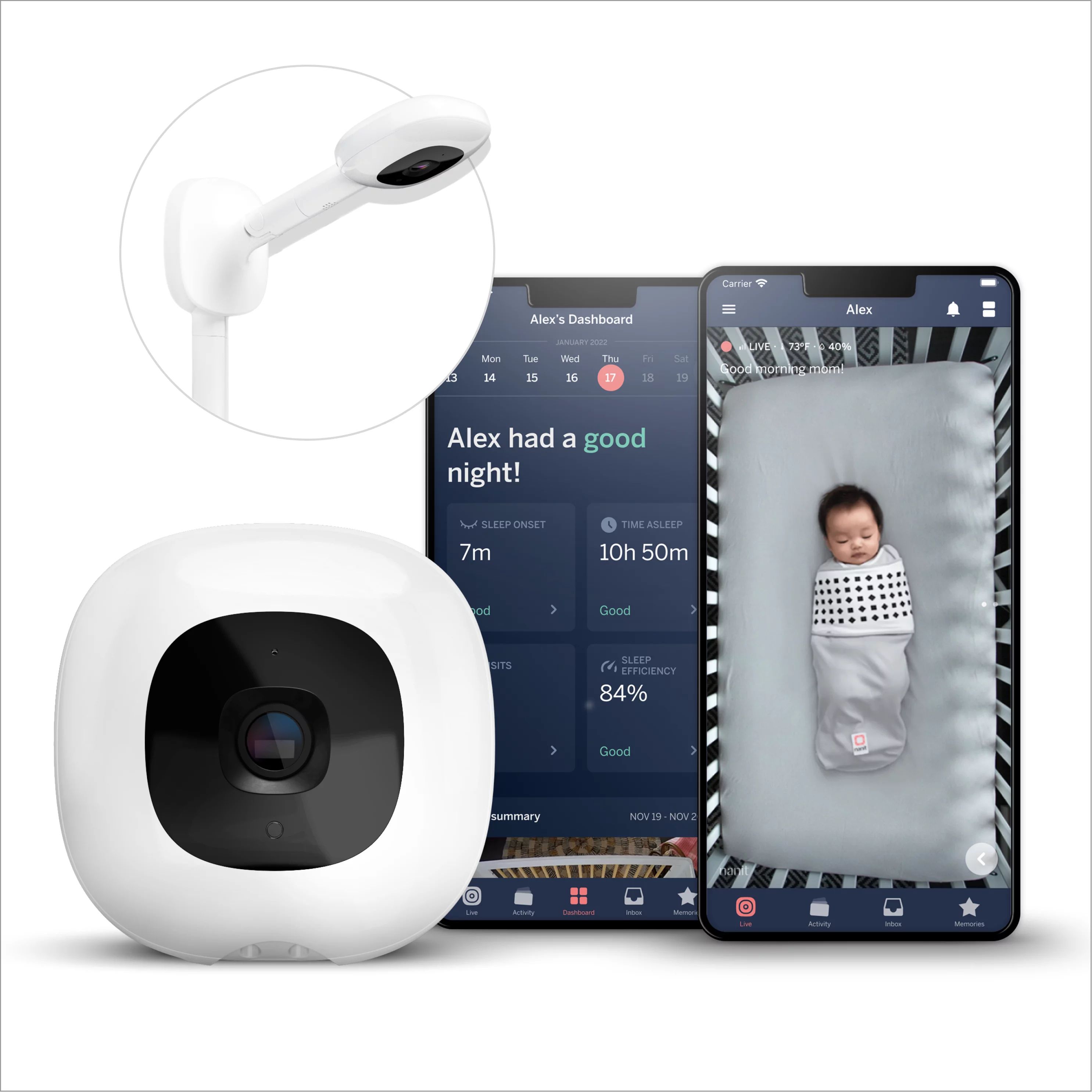 Nanit Pro Smart Baby Monitor with HD Camera & Wall Mount | Walmart (US)