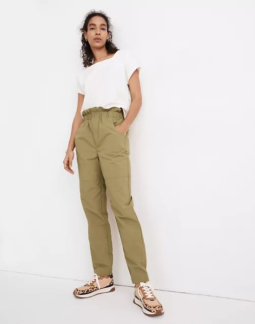 Ripstop Pull-On Paperbag Pants | Madewell
