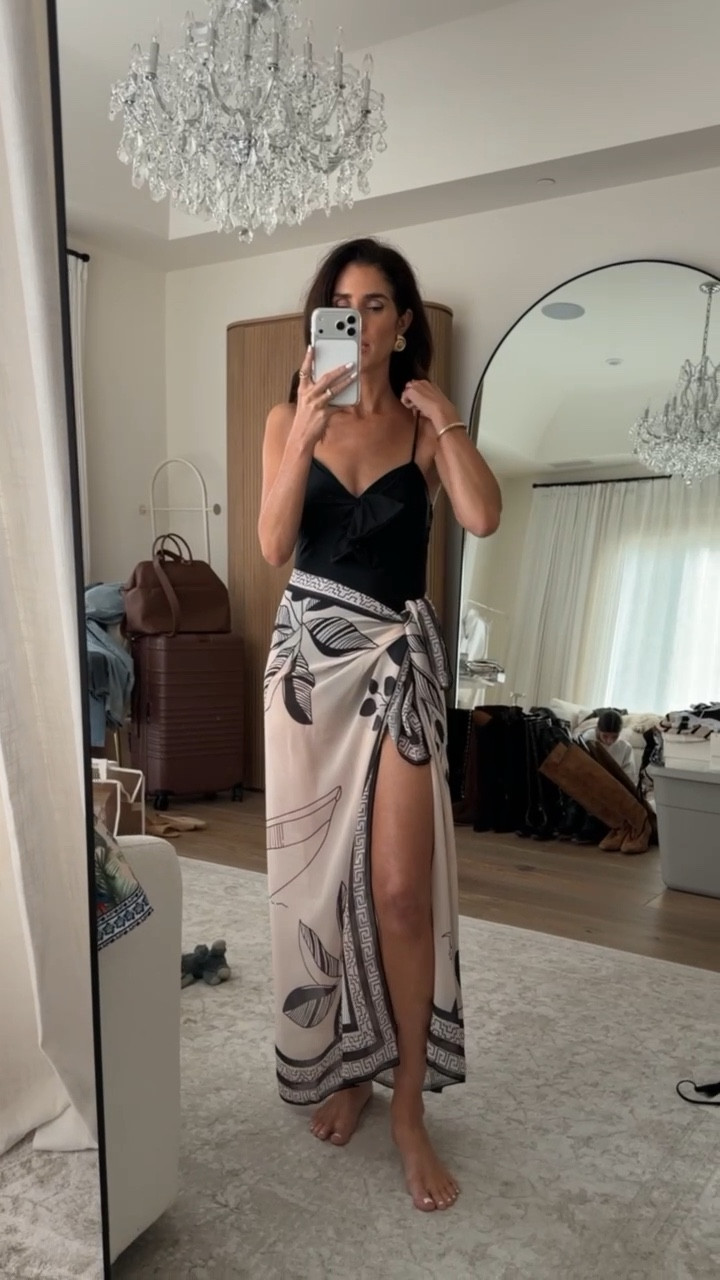 I’m super happy with this set from Amazon! The one piece comes with this beautiful sarong. I’m just shy of 5-7” wearing the size small.  #stylinbyaylin #aylin #amazonswim #amazonfashion 

#LTKSwim #LTKTravel #LTKootd