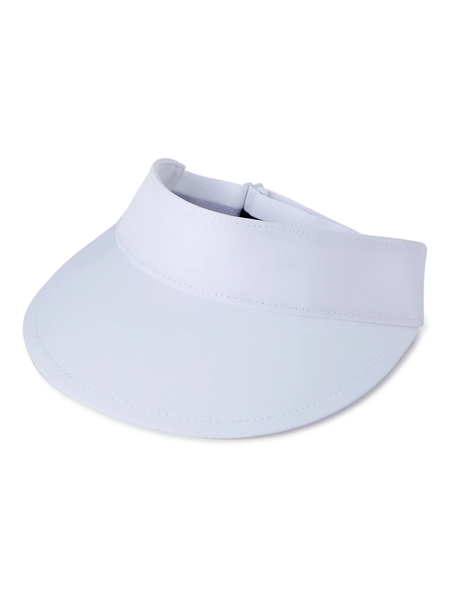 Athletic Works Women’s Blank Polyester Stretch Visor Hat Arctic White | Walmart (US)