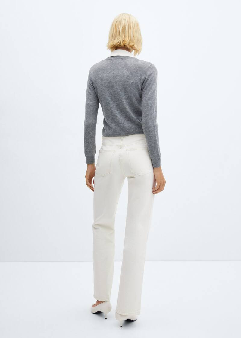 Jean droit taille normale -  Femme | Mango France | MANGO (FR)