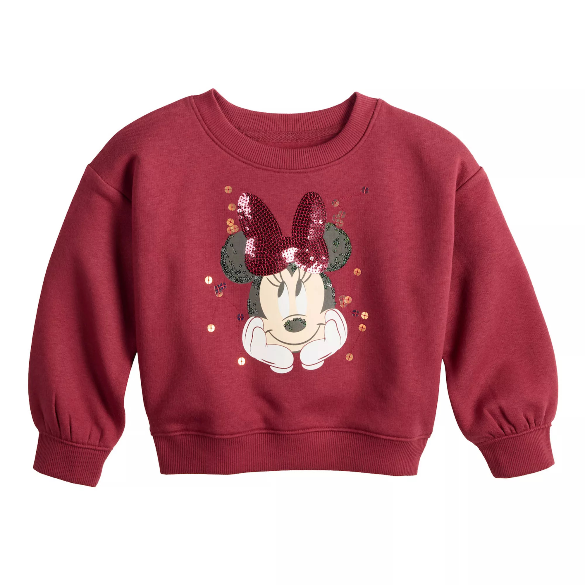 Baby & Toddler Girl Jumping Beans® Disney Embellished Graphic Crew Sweatshirt | Kohl's