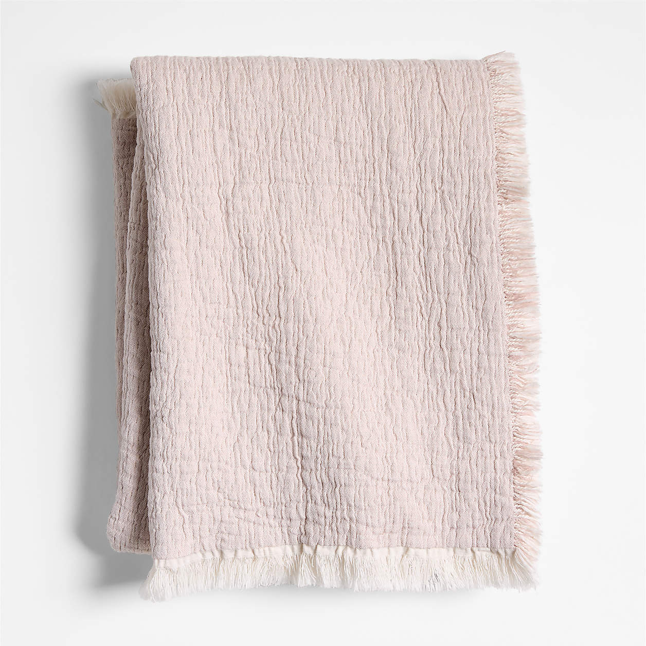 Supersoft Organic Cotton Gauze Classic Mauve Pink Baby Stroller Blanket + Reviews | Crate & Kids | Crate & Barrel