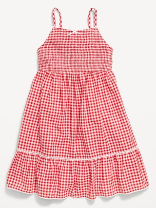 Sleeveless Smocked Fit and Flare Dress for Girls | Old Navy (US)