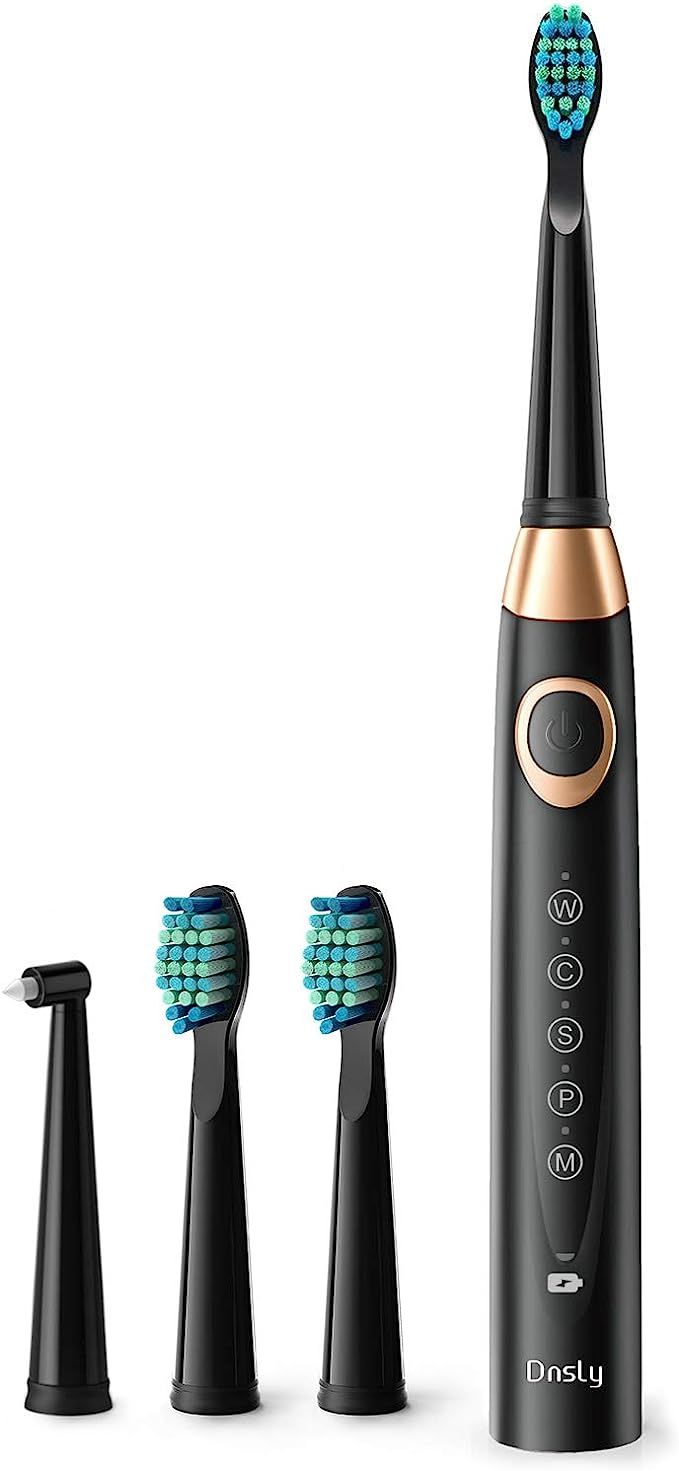 Dnsly Electric Toothbrush for Adults , Ultrasonic Rechargeable Sonic Toothbrushes , 5 Modes with ... | Amazon (US)