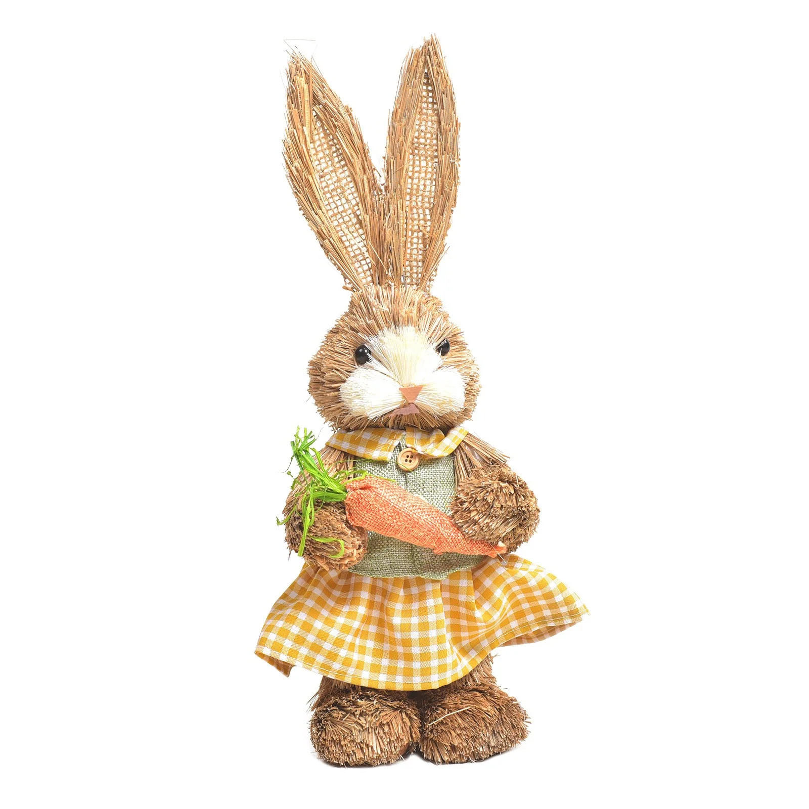 PATLOLLAV Standing Simulatio Easter Bunny Figures, Home Garden Rabbit DecorFunny Sisal Easter Bun... | Walmart (US)