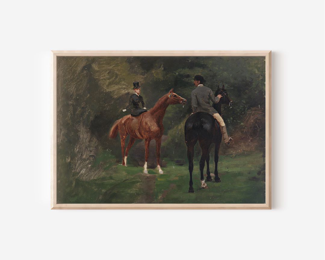 Vintage Horse Print Downloadable Prints PRINTABLES Oil Painting of Horses PRINTABLE Wall Art Digi... | Etsy (US)