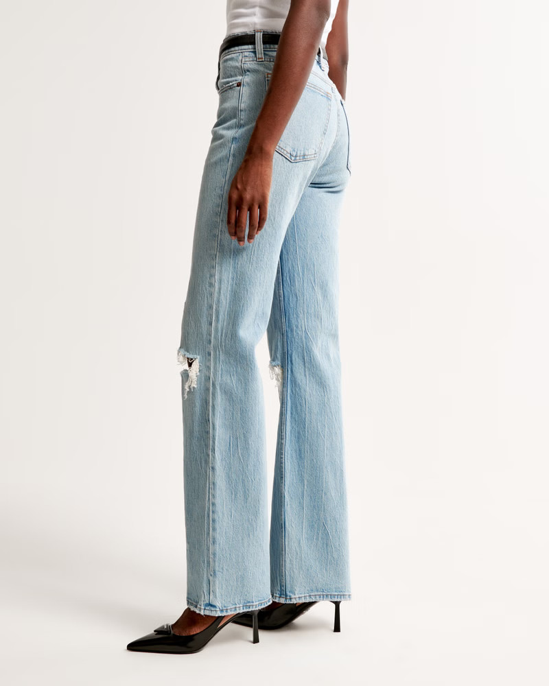 Women's High Rise 90s Relaxed Jean | Women's Bottoms | Abercrombie.com | Abercrombie & Fitch (US)