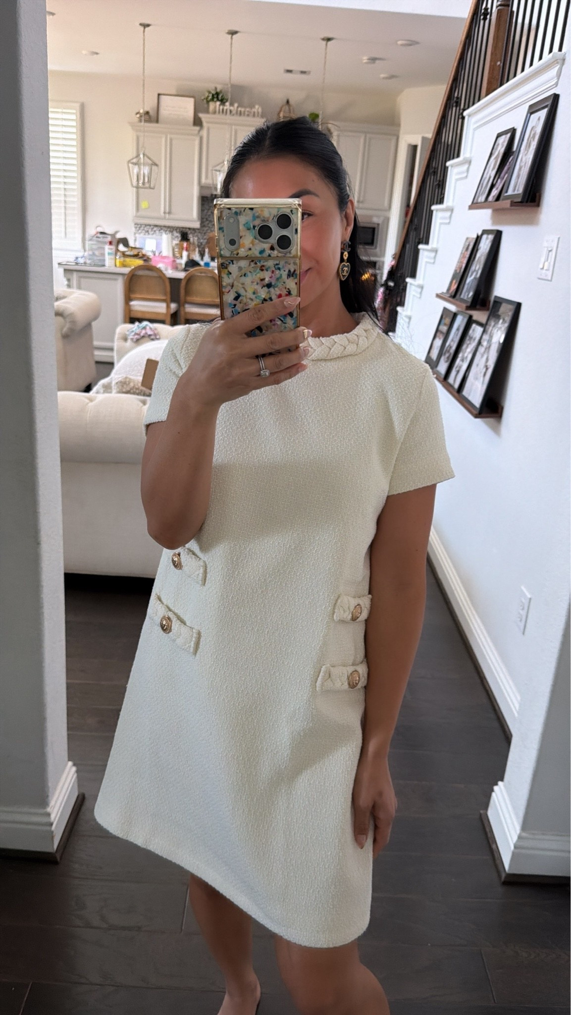 Wearing a medium in this tweed dress

#LTKmomlife #LTKootd #LTKOver40