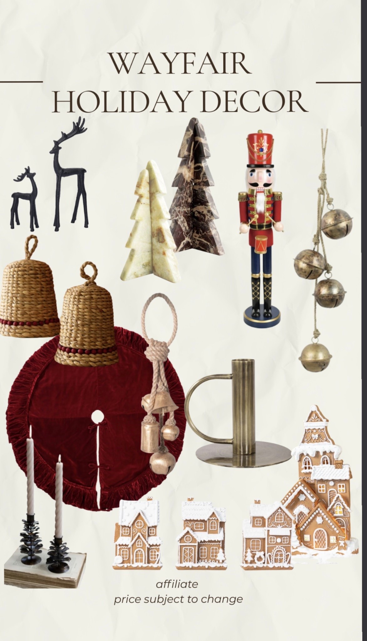 Chic holiday decor finds from Wayfair 

#LTKhome #LTKcanada #LTKsale