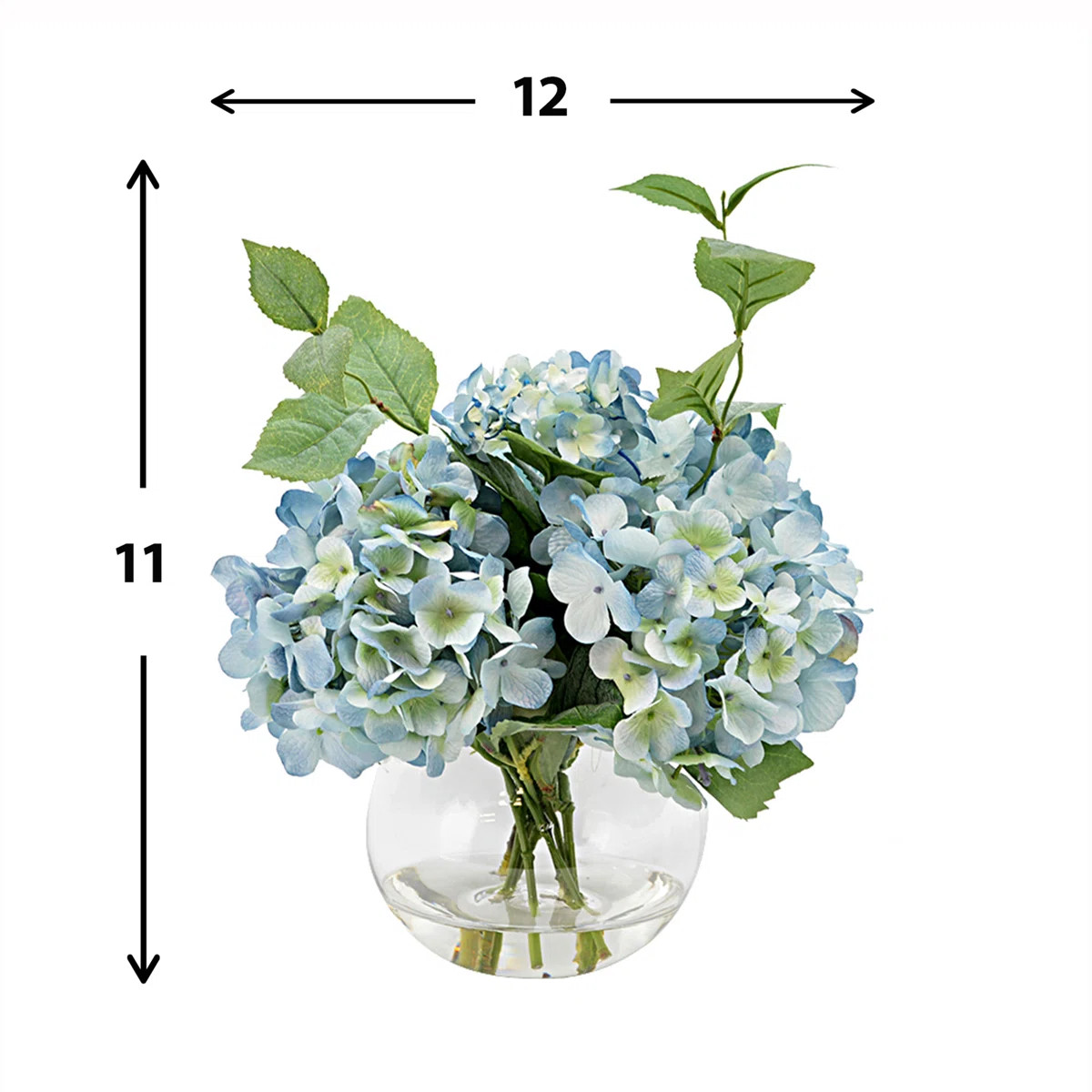 Hydrangea Floral Arrangements and Centerpieces in Vase | Perigold