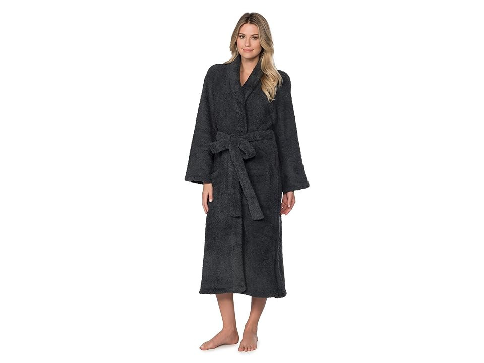 Barefoot Dreams CozyChic(r) Robe Robe Slate Blue : 1 (5'-5'-6"), Chenille/Microfiber/Polyester | Zappos