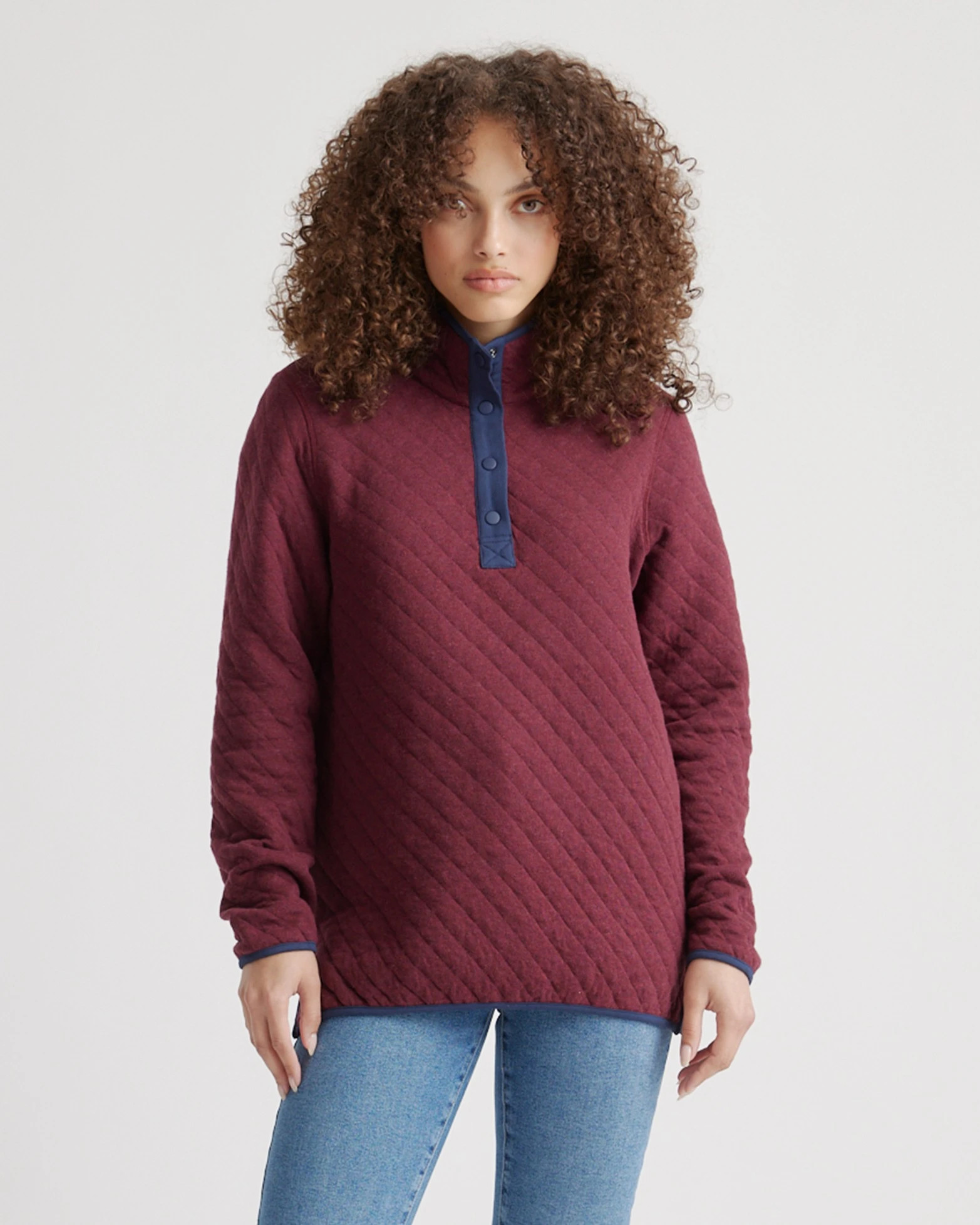 Women's Reversible Quilted Pullover | Quince