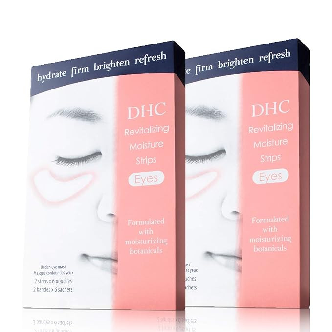 DHC Revitalizing Moisture Strips: Eyes, Gel Strip Masks, 6 Applications Each 6 Count (Pack of 2) | Amazon (US)