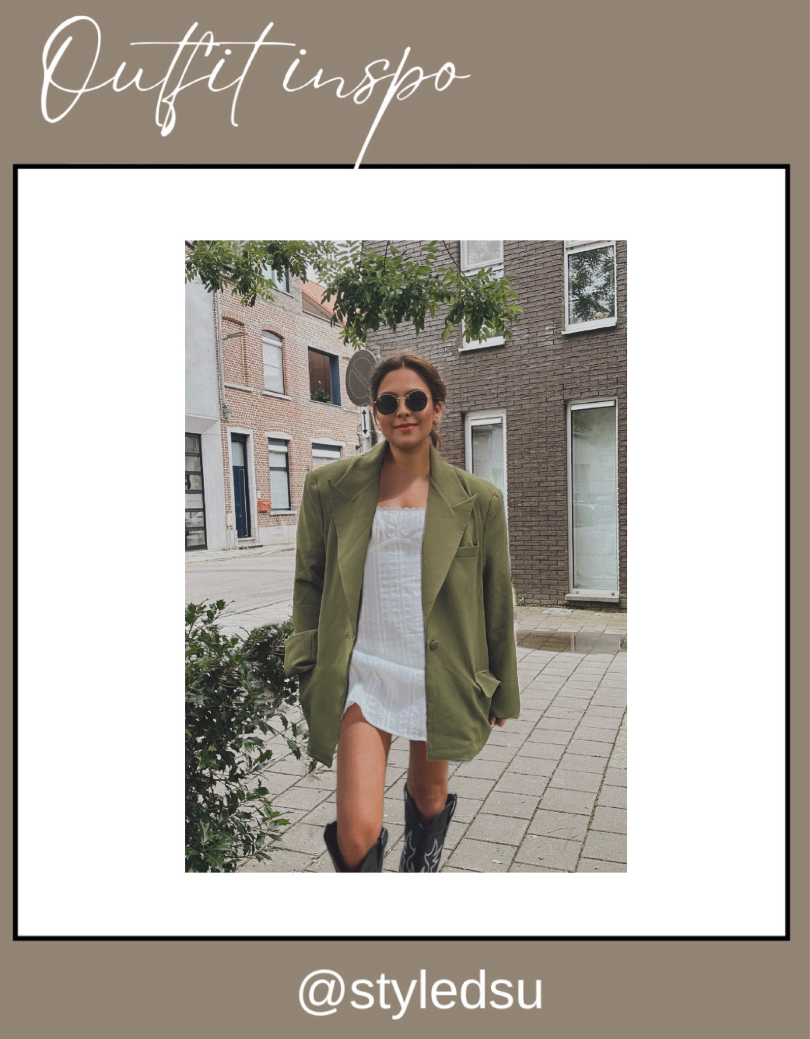 Fall. Fall trend. Fall outfit. Transitional outfit. Fall transitional outfit.
Olive green blazer. 
White dress. Western boots. Cowboy boots. Morena Blazer in Green
Camila Coelho 

Annalise Dress in White
Amanda Uprichard .

Inga Dress in Eggshell
HEARTLOOM 

Rancher Knee High Western Boot.  ltk sale , ltk find , ltk baby, ltk curves, ltk family , ltk sale alert, ltk style tip , ltk under 100, ltk under 50 ,

Fall outfit inspo, fall style, fall fashion . 
outfit inspo, fashion inspo, content creator, basic style , style inspo , street style, fashion style, outfit inspo, parisian style, styling inspiration, 
capsule wardrobe, style inspo, fashion blogger, neutral colors, minimalist, minimal fashion, blazer, basic style , style inspo , street style, fashion style, outfit inspo, parisian style, styling inspiration, ootd. basic style , style inspo , street style, fashion style, outfit inspo, parisian style, styling inspiration. Revolve tops. Revolve haul. Revolve ambassador.



#LTKFallSale #LTKSeasonal #LTKShoeCrush