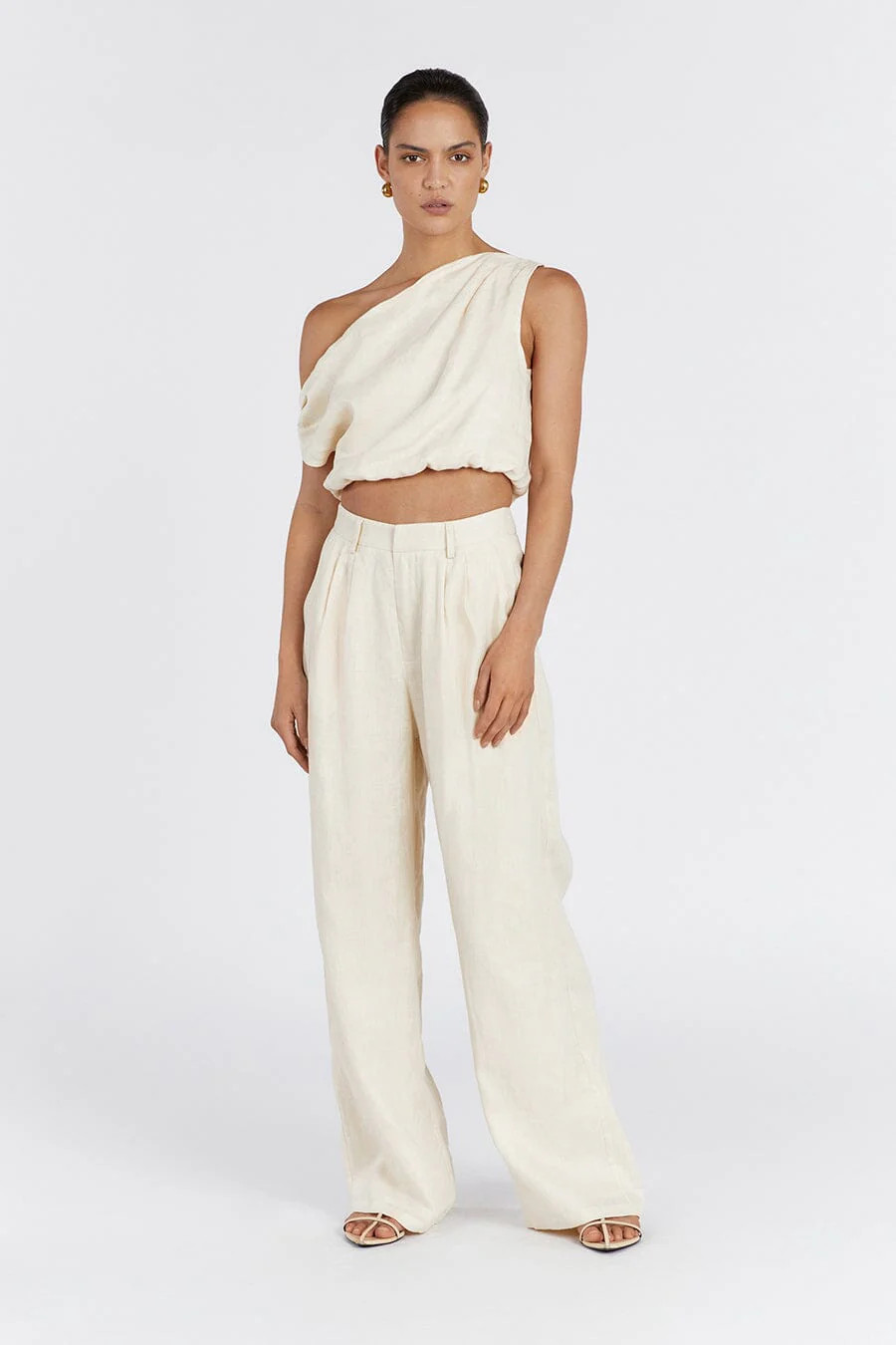 NORAH BUTTERMILK LINEN PANT | DISSH