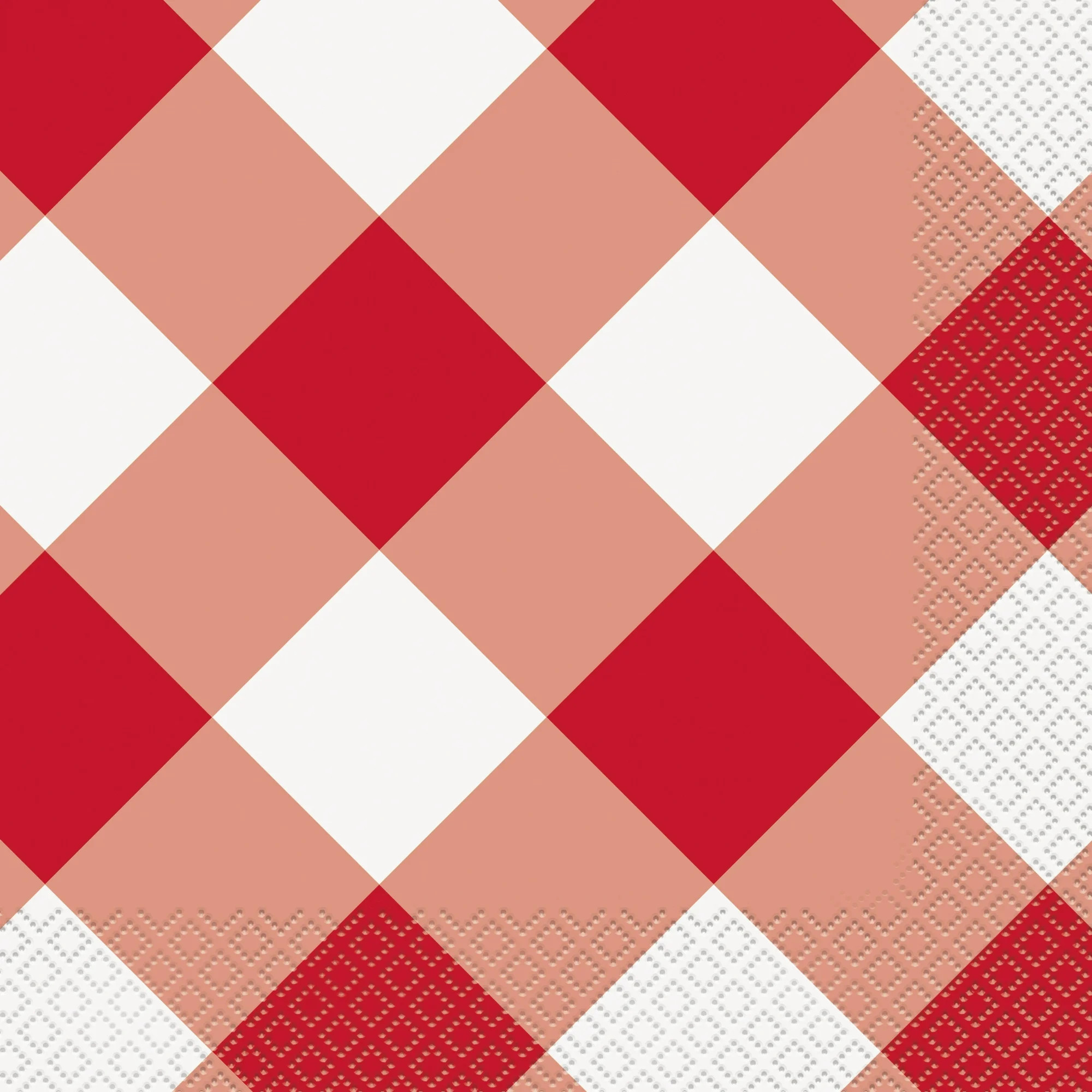 Way to Celebrate! Red Buffalo Plaid Paper Luncheon Napkins, 6.5in, 20ct - Walmart.com | Walmart (US)