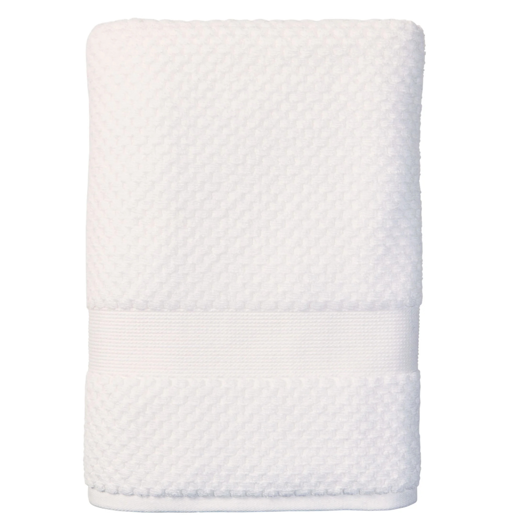 Better Homes & Gardens Signature Soft Popcorn Texture Bath Towel, Arctic White | Walmart (US)