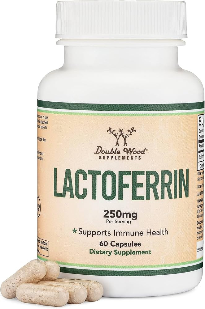 Lactoferrin 250mg per Serving (60 Capsules) Patented Bioferrin Lactoferrin - Superior Iron Supple... | Amazon (US)