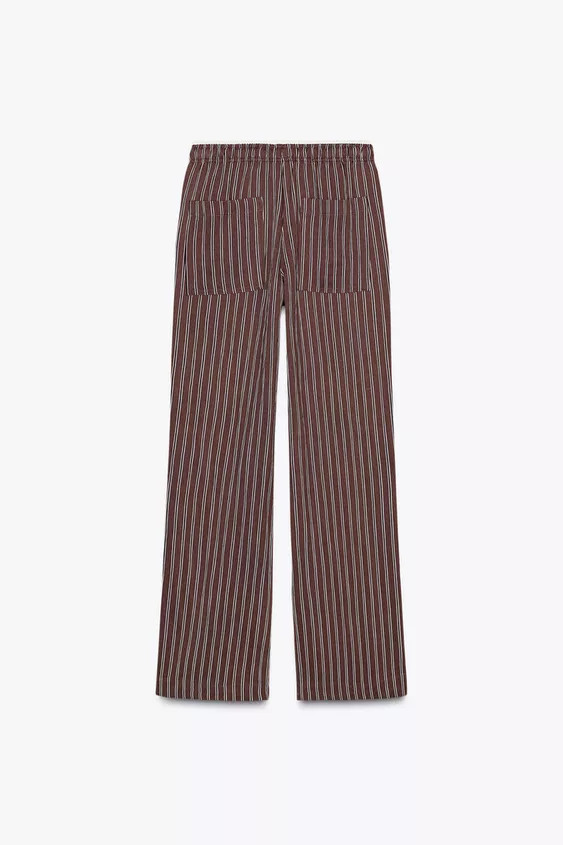 STRAIGHT TROUSERS WITH DRAWSTRING | Zara UK