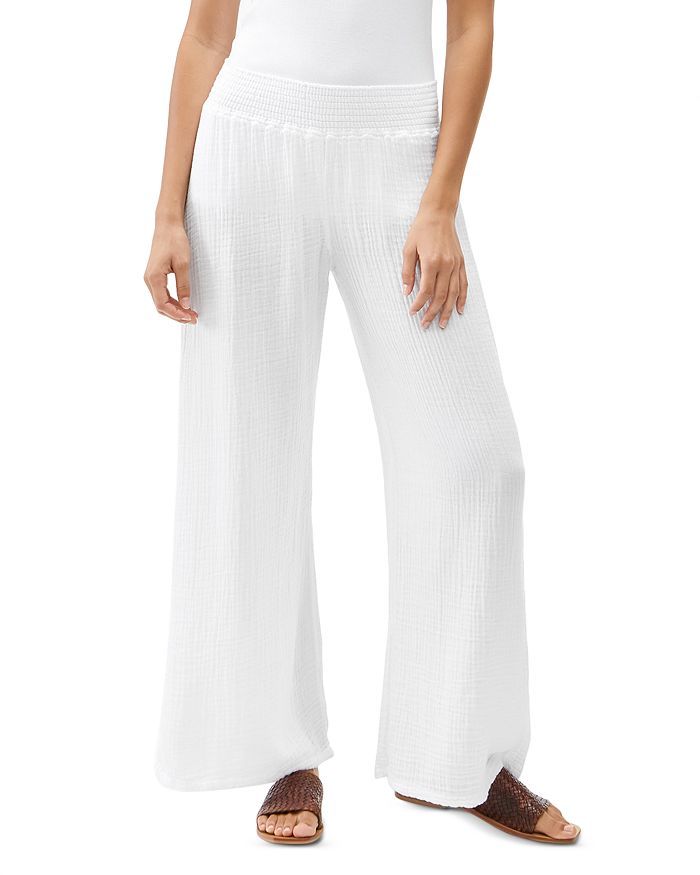 Smocked Wide-Leg Pants | Bloomingdale's (US)