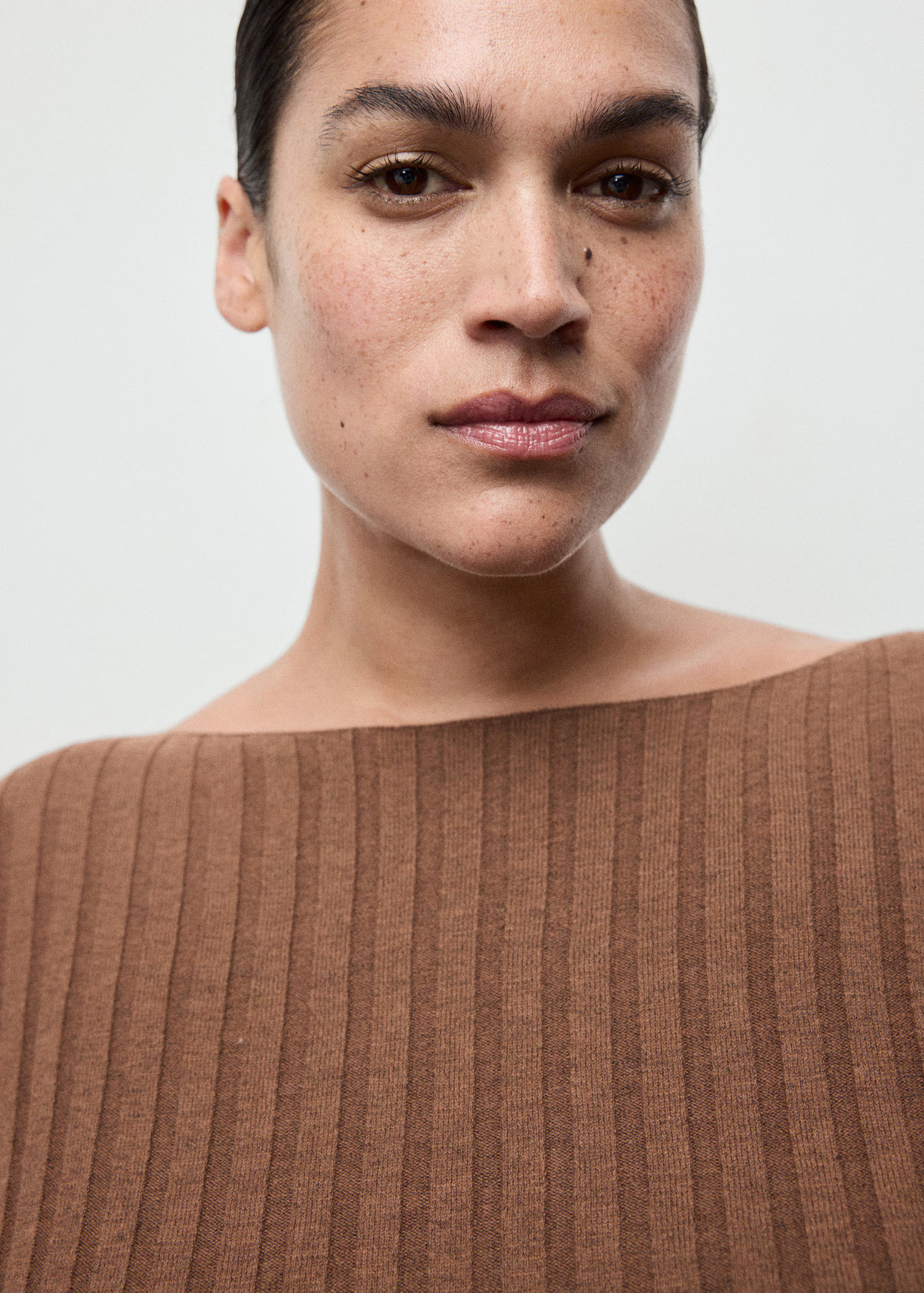 Boat neck ribbed sweater - Women | MANGO USA | Mango (US/MX/AU)