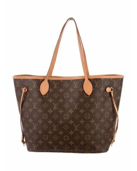 Louis Vuitton 2017 Monogram Neverfull MM Brown | The RealReal