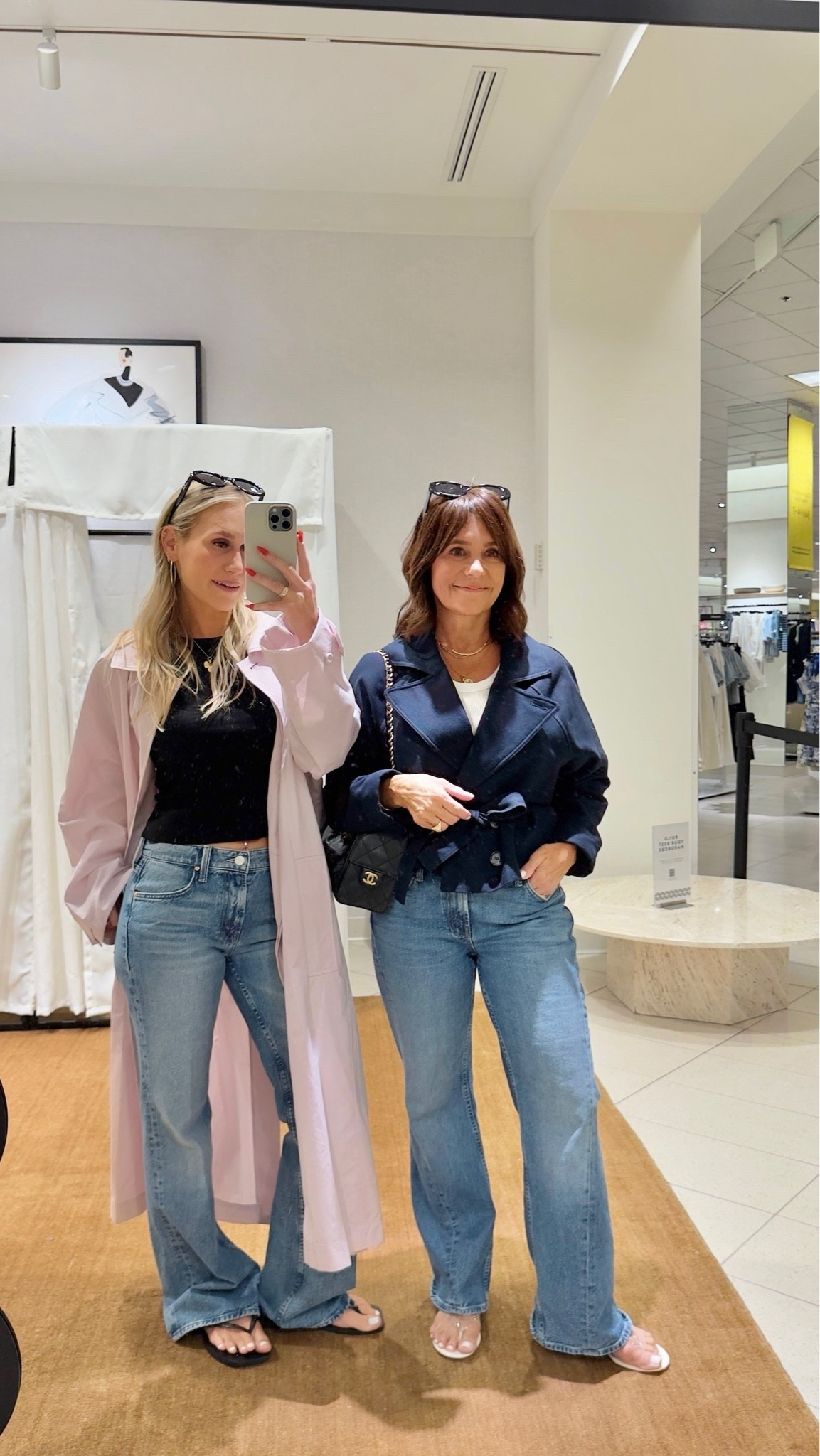 Hardly anyone is talking about these jeans, but they are so good!!! Cool, modern, and flattering. Fit runs a little small. Size up if between sizes or you prefer a looser fit.