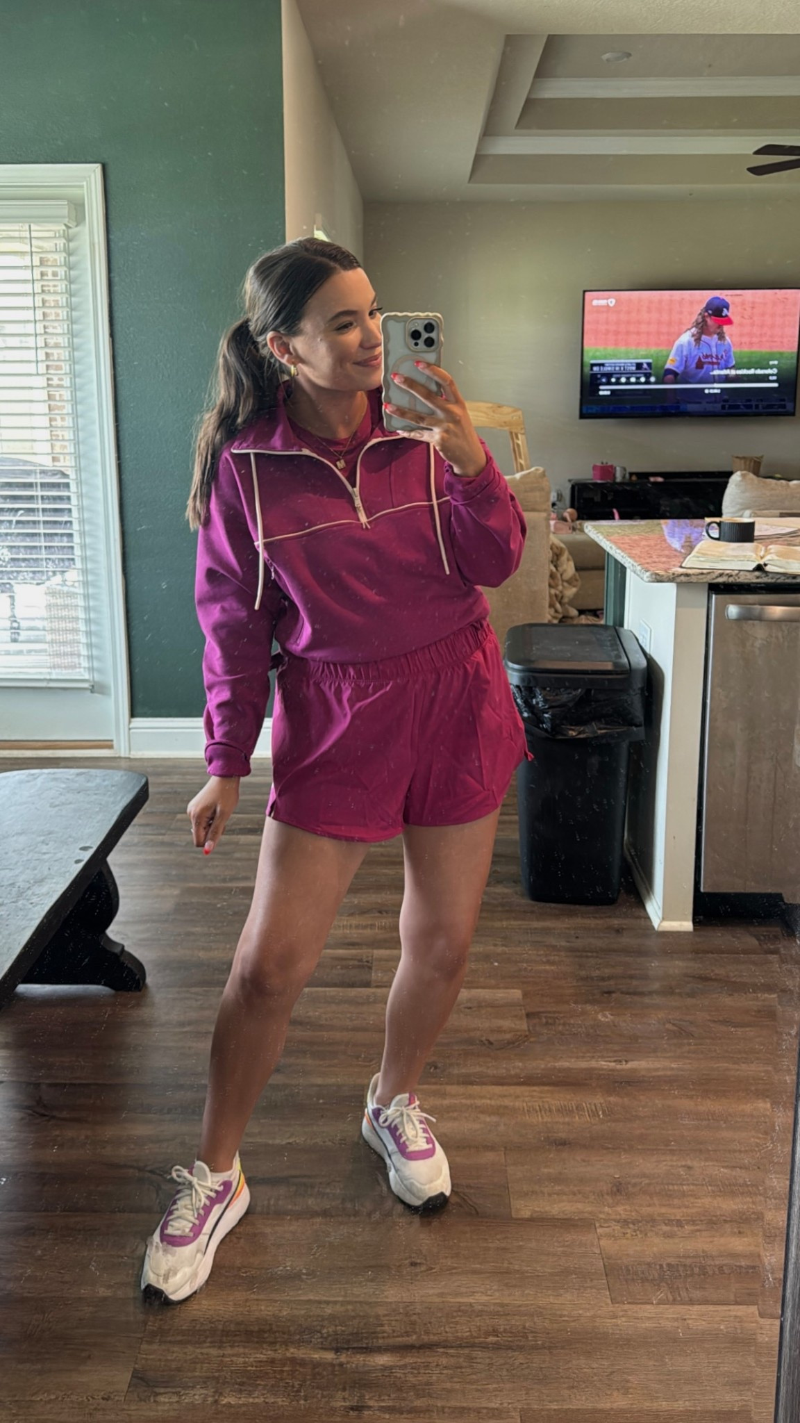 Wearing L in shorts and M in pullover! 