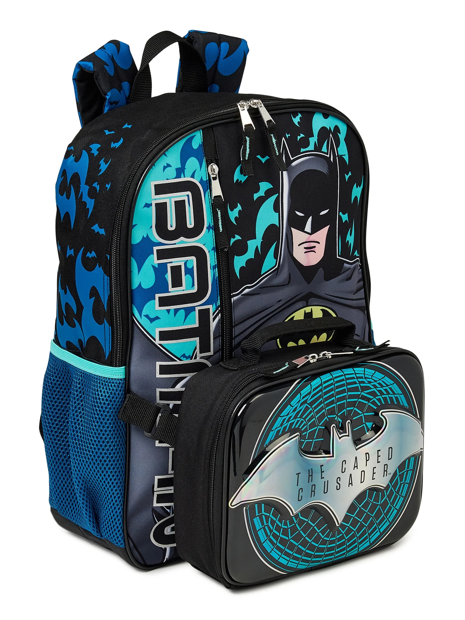 Warner Bros DC Batman Gotham City Boys Hero 17" Backpack with Lunch Tote 2-Piece Set - Walmart.co... | Walmart (US)
