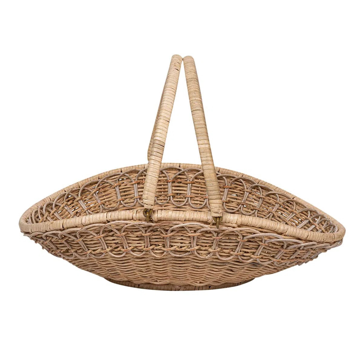 Provence Rattan Metal Decorative Basket | Perigold