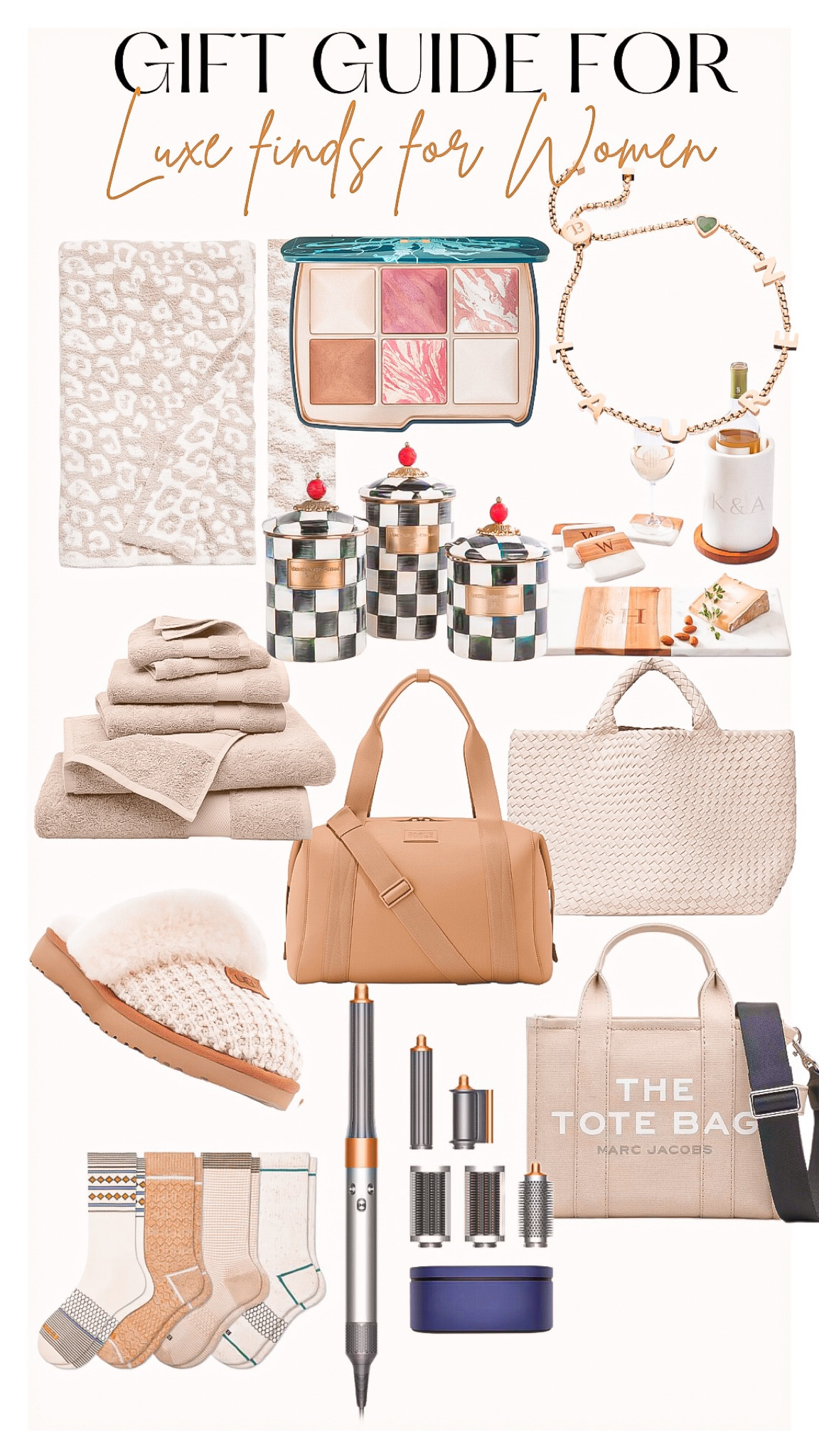 Gift guide - luxe gifts for women ✨ 

Womens gift guide, holiday gifts, Womens presents, Christmas gifts, Thanksgiving, Christmas,
Barefoot dreams blanket, luxe gifts, expensive gifts, luxury items, ulta beauty, charm bracelet, women’s jewelry, luxe towels, boll and branch , brook linen, dagne dover, Tuckernuck, marc jacobs, tote bag, ugg slippers, dyson air wrap , bombas socks 

#LTKHoliday #LTKGiftGuide #LTKstyletip