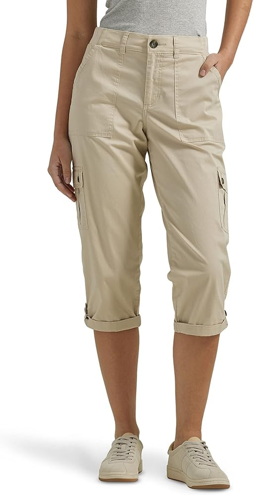 Lee Women's Ultra Lux Comfort with Flex-to-Go Cargo Capri Pant | Amazon (US)
