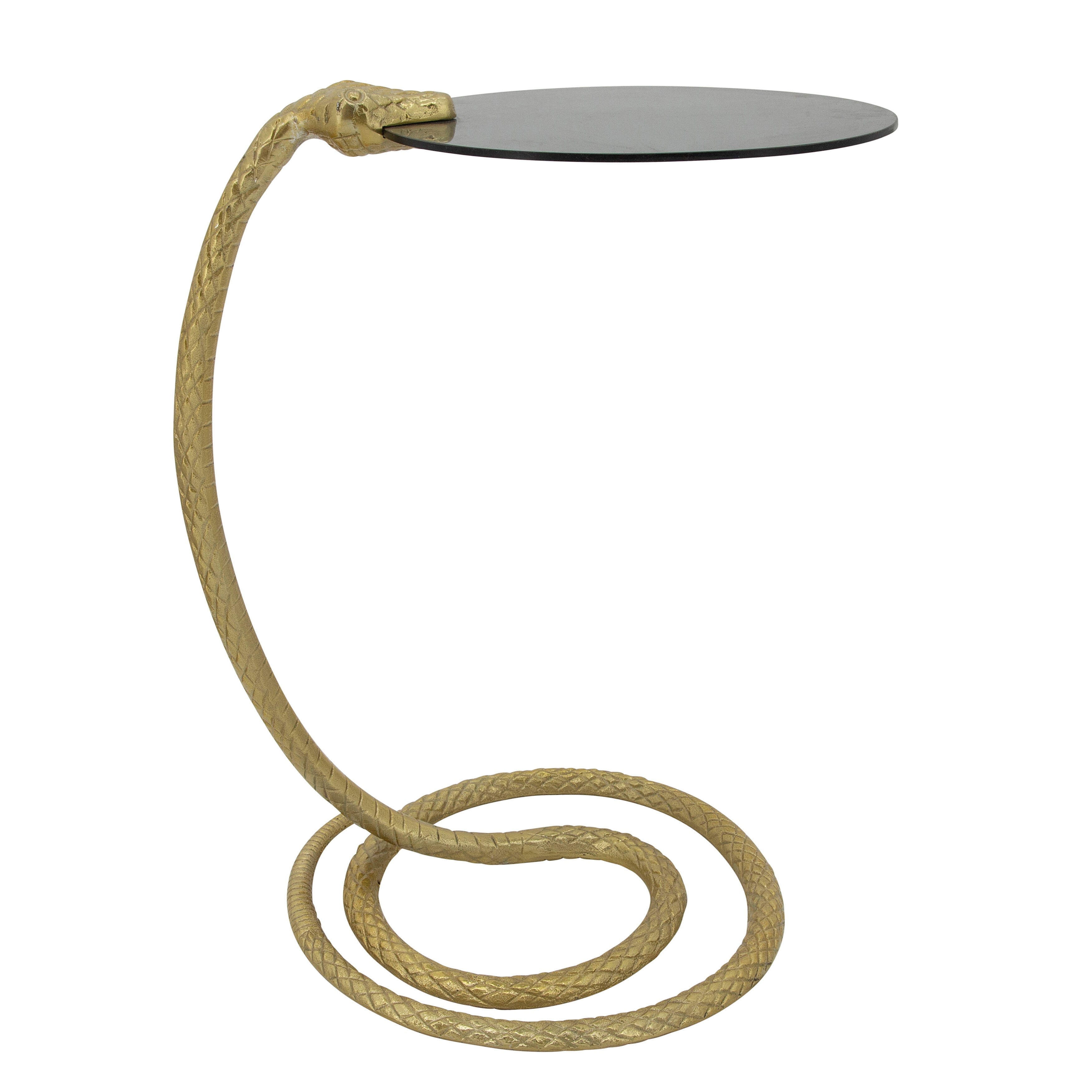 Side Table with Fake Snake Legs, Gold- 21.0"H - 17.0" x 13.0" x 21.0 | Bed Bath & Beyond