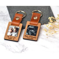 Personalised Dad Photo Keyring, Gift For Dad, Birthday For Grandad, Leather Photograph Keychain, From Daughter Son | Etsy (UK)
