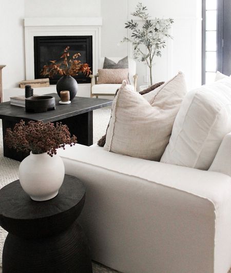 fall living room - fall florals throw pillows & cozy blankets simple fall decor styling

Fall decor. Home decor. Living room. Linen sofa. Coffee table. End table. Black table. Target furniture. Drum accent table. Black coffee table. Olive tree. Fall florals. Vase. Accent chair. Throw pillows  

#LTKSeasonal #LTKhome #LTKsalealert