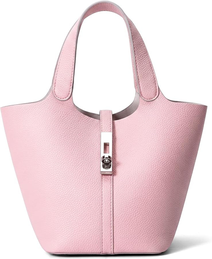 Tote Bag for Women Vegan Leather Bucket Purse for Women Top Handle Handbag Shoulder Bag with Deta... | Amazon (US)